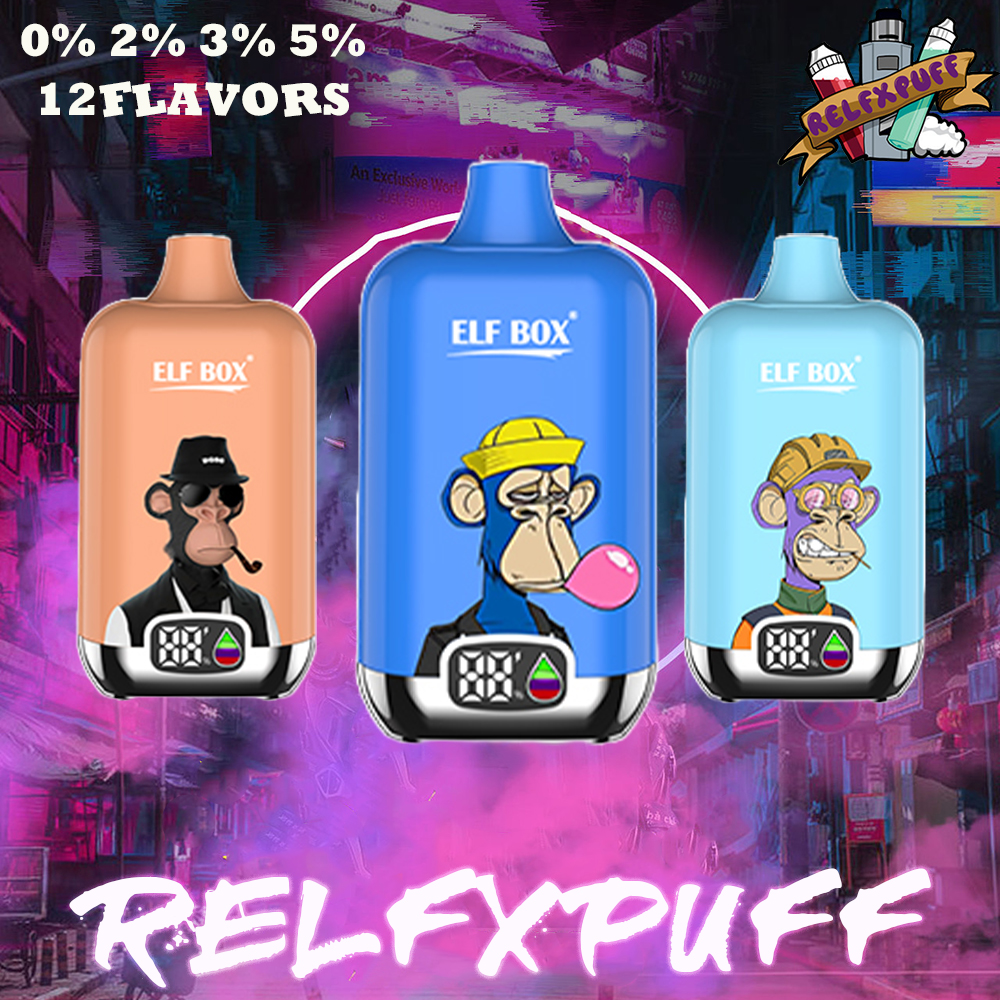 ELF BOX Digital 12000 Puff Vape Usa E Getta 12 Sapori Puff 12k E