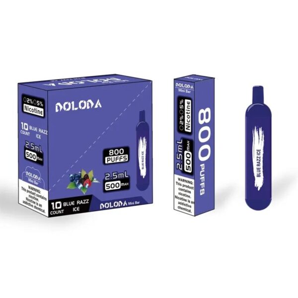 high quality doloda mini bar 800 puff disposable vape factory direct