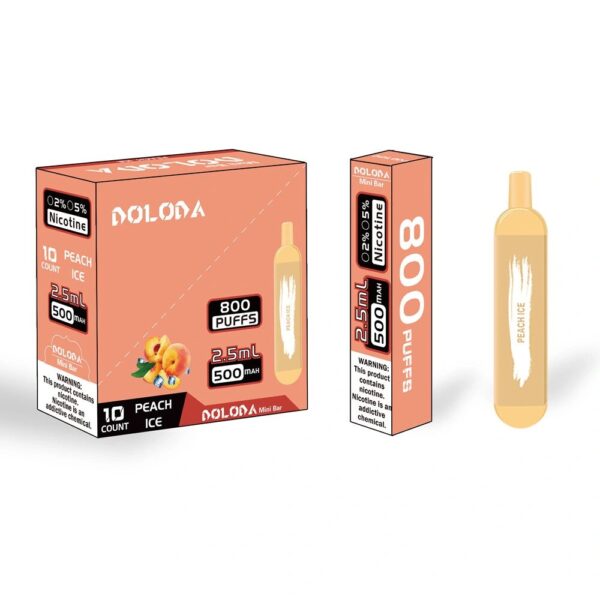 high quality doloda mini bar 800 puff disposable vape factory direct