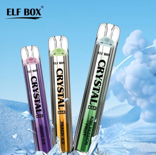 high quality elf box crystal bar 600puff disposable vape factory direct