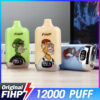 factory wholesale fihp 12000 puffs disposable vape with led display