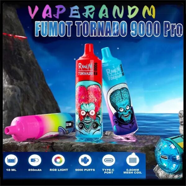 high quality randm tornado 9000 pro puff disposable vape factory direct